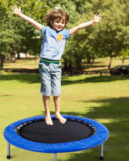Mini Fitness Trampoline for Adults and Kids, 38 Inch Rebounder Trampoline - Giantexus