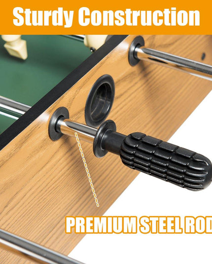Giantex Foosball Table, Wooden Soccer Table Game w/ Footballs, Suit for 4 Players (48 inch) - Giantexus