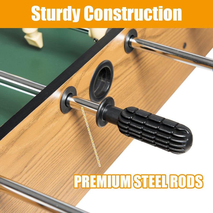 Giantex Foosball Table, Wooden Soccer Table Game w/ Footballs, Suit for 4 Players (48 inch) - Giantexus