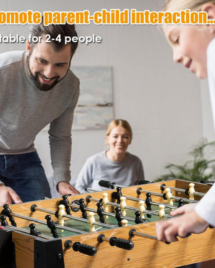 Giantex Foosball Table, Wooden Soccer Table Game w/ Footballs, Suit for 4 Players (48 inch) - Giantexus