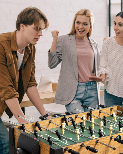 Giantex Foosball Table, Wooden Soccer Table Game w/ Footballs, Suit for 4 Players (48 inch) - Giantexus