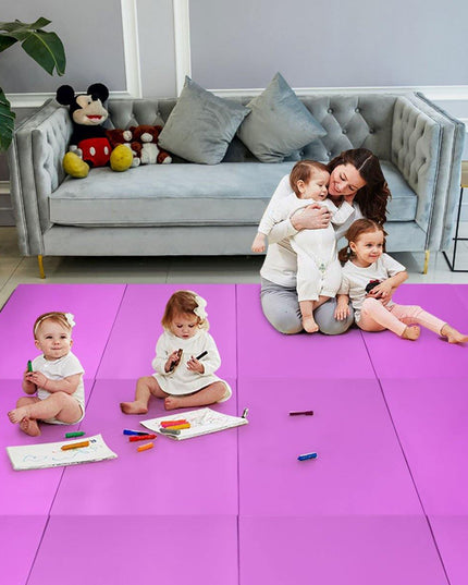 4'x8'x2 Gymnastics Mat, Folding Anti-Tear Gymnastics Panel Mats w/Carrying Handles - Giantexus