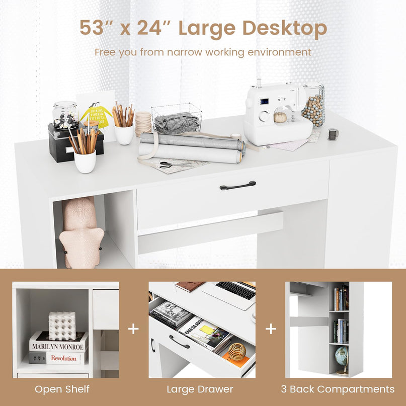 Giantex Craft Table with Storage