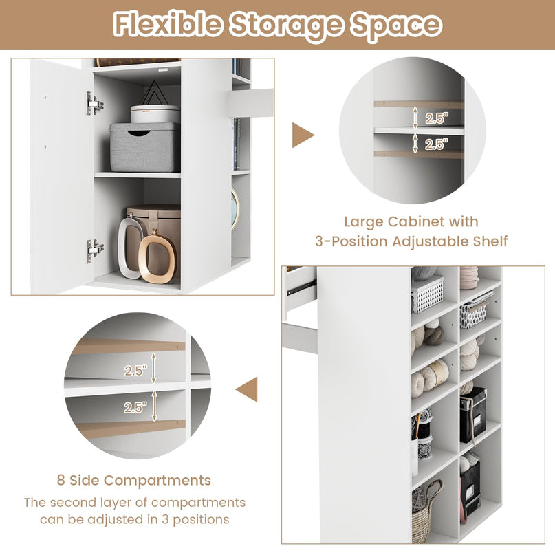 Giantex Craft Table with Storage
