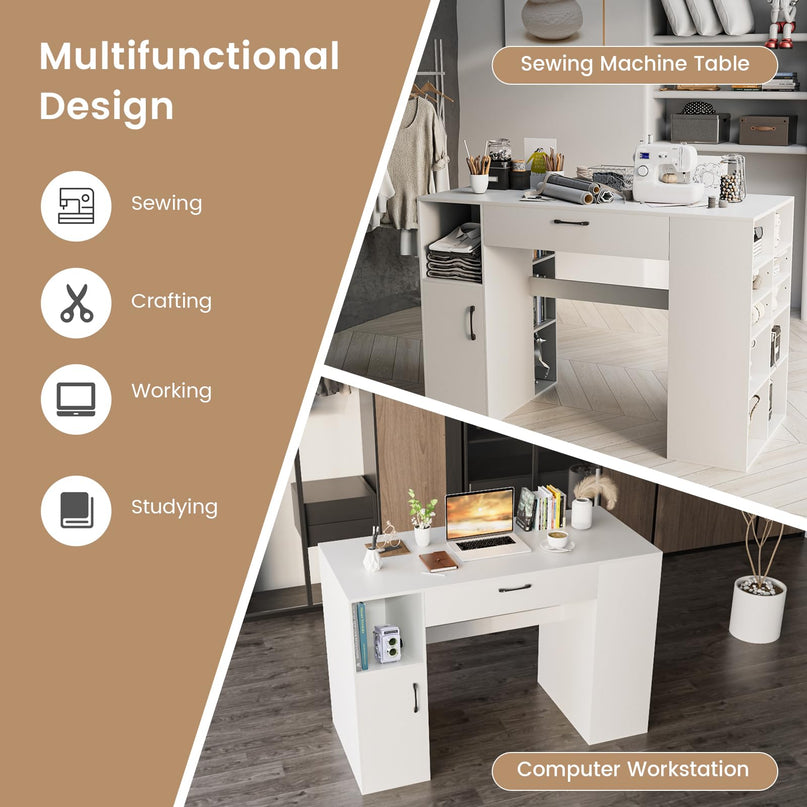 Giantex Craft Table with Storage