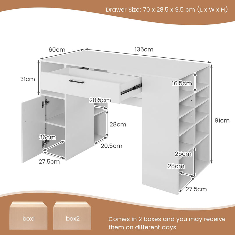 Giantex Craft Table with Storage