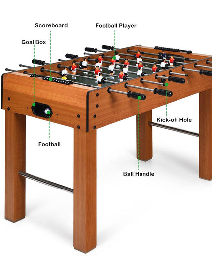 Giantex 48" Foosball Table, 8 Rods, 2 Balls and Score Keepers - Giantexus