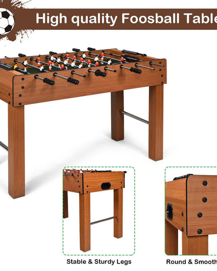 Giantex 48" Foosball Table, 8 Rods, 2 Balls and Score Keepers - Giantexus