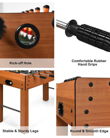 Giantex 48" Foosball Table, 8 Rods, 2 Balls and Score Keepers - Giantexus
