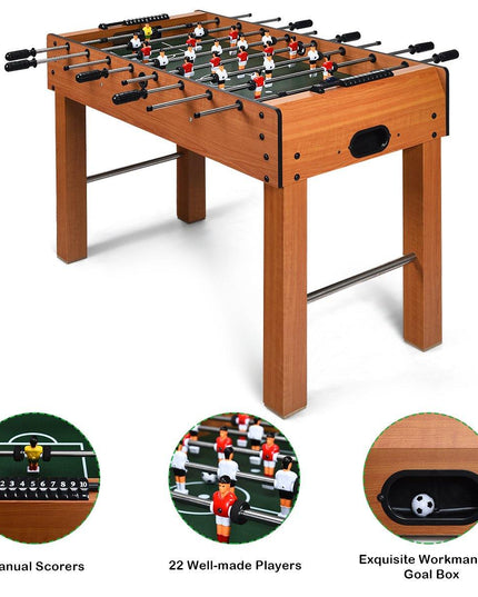 Giantex 48" Foosball Table, 8 Rods, 2 Balls and Score Keepers - Giantexus