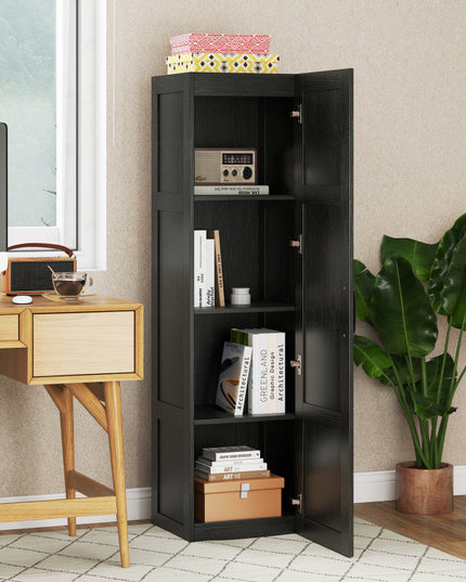 Giantex Armoire de Rangement Haute pour Salon Cuisine Salle de Bain Buanderie