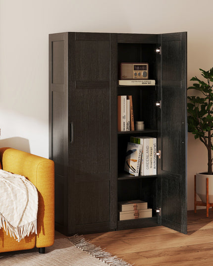 Giantex Armoire de Rangement Haute pour Salon Cuisine Salle de Bain Buanderie