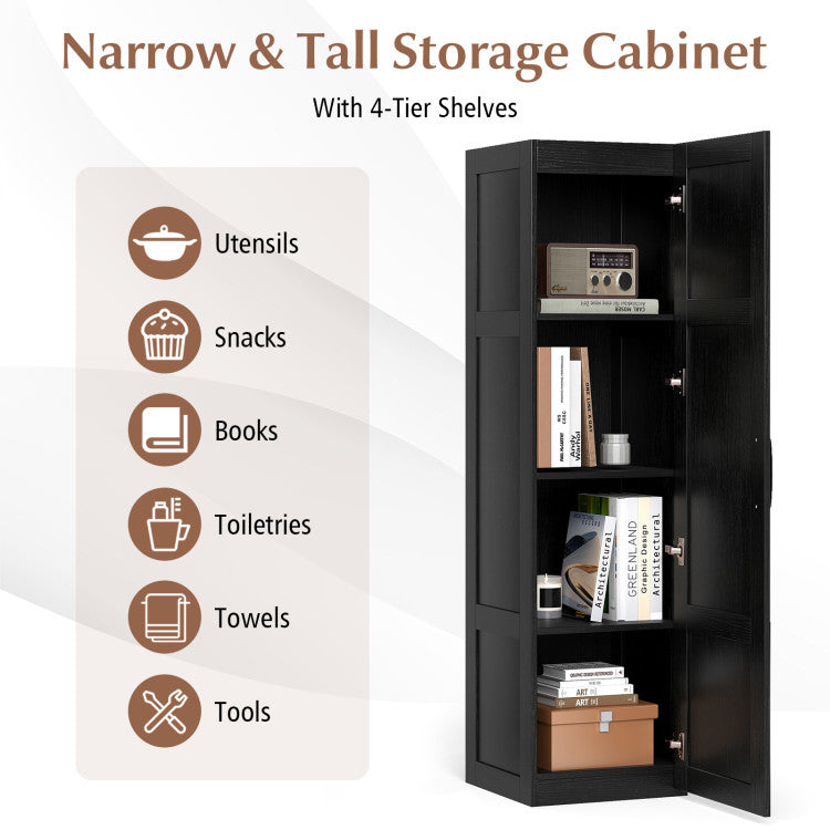Giantex Tall Storage Cabinet for Living Room Kitchen Bathroom Laundry