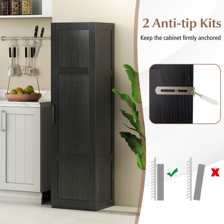 Giantex Tall Storage Cabinet for Living Room Kitchen Bathroom Laundry