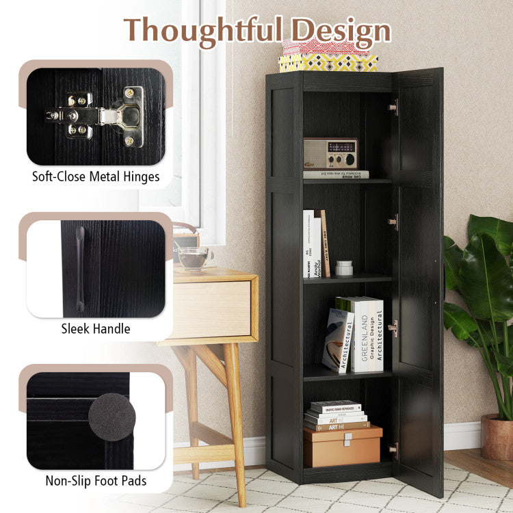 Giantex Tall Storage Cabinet for Living Room Kitchen Bathroom Laundry