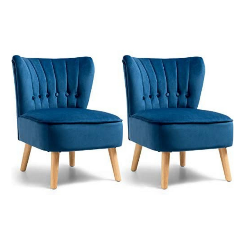 Giantex Small Upholstered Leisure Sofa Chair w/Wood Legs
