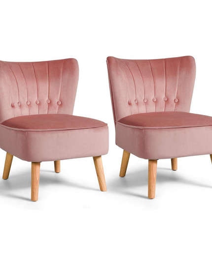 Giantex Small Upholstered Leisure Sofa Chair w/Wood Legs