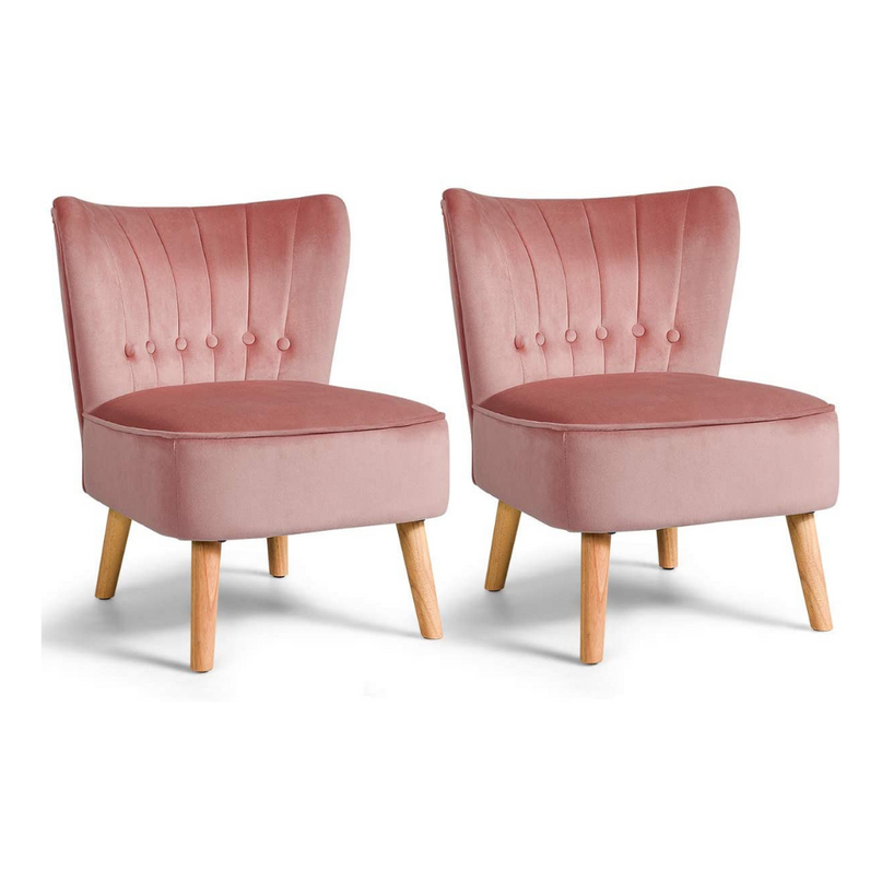 Giantex Small Upholstered Leisure Sofa Chair w/Wood Legs