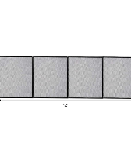 4Foot X12Foot Kit Safety Mesh Barrier W/ 2 Size Sleeves Removable Kids Garden Fence - Giantexus