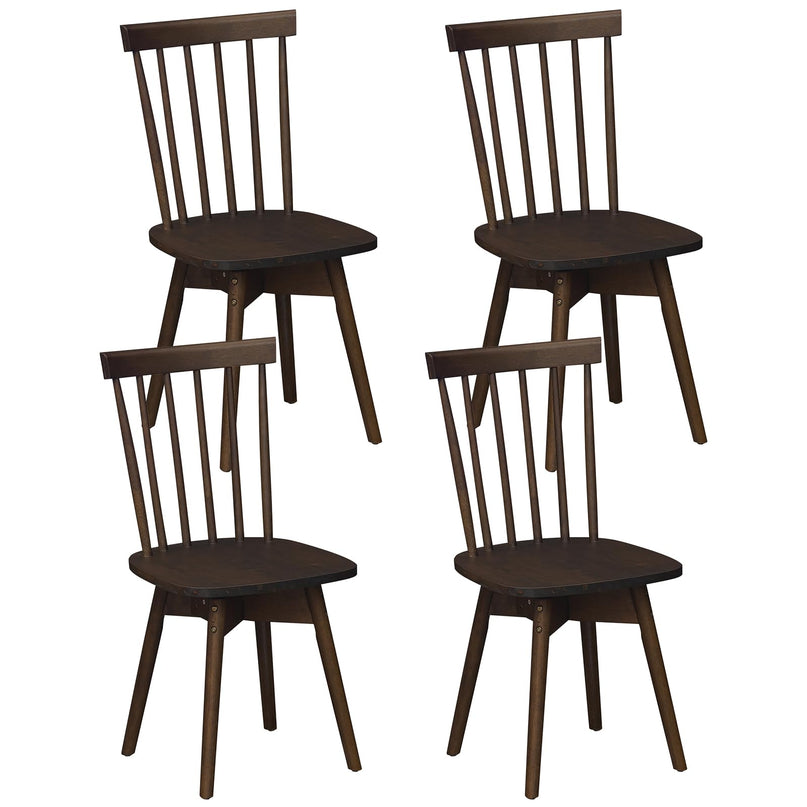 Giantex Windsor Dining Chairs Set of 2/4 with Swivel Seat & Spindle Back