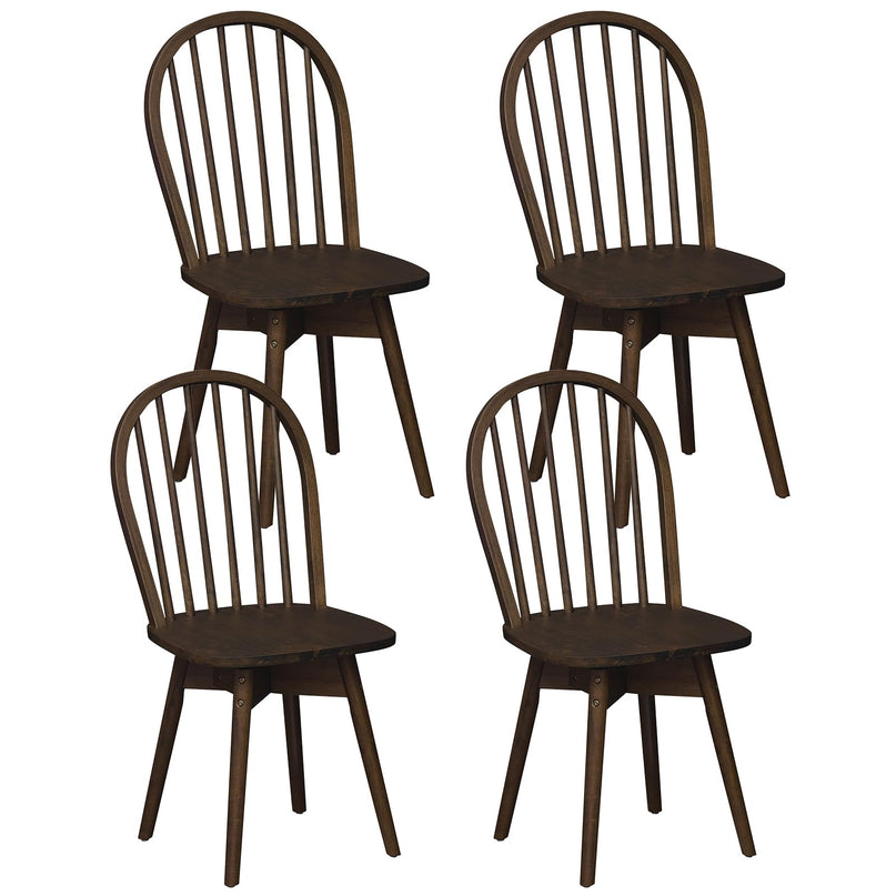 Giantex Windsor Dining Chairs Farmhouse Swivel Kitchen Chairs with Spindle Back Set of 2/4