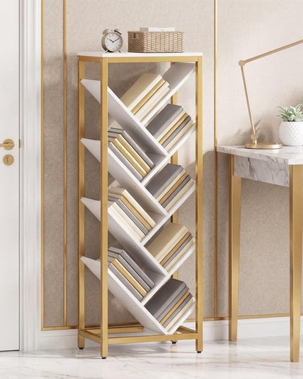 Giantex Tree Bookshelf 9-Tier Floor Standing Bookshelf for Books/CDs