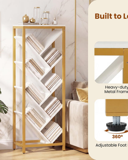 Giantex Tree Bookshelf 9-Tier Floor Standing Bookshelf for Books/CDs