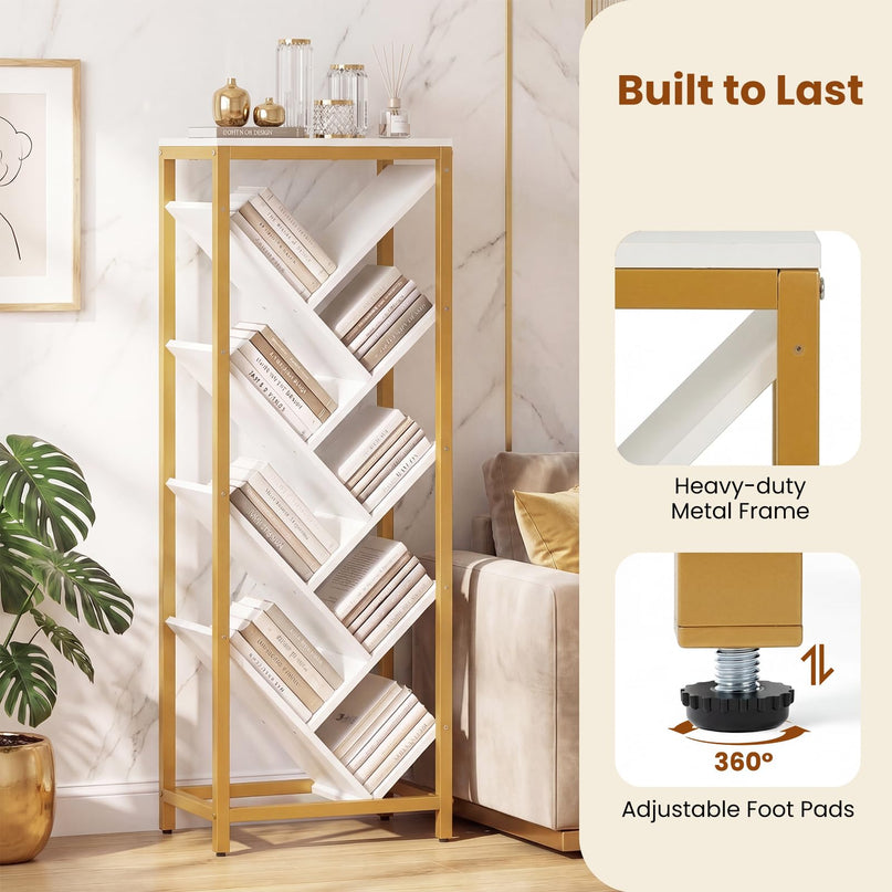Giantex Tree Bookshelf 9-Tier Floor Standing Bookshelf for Books/CDs