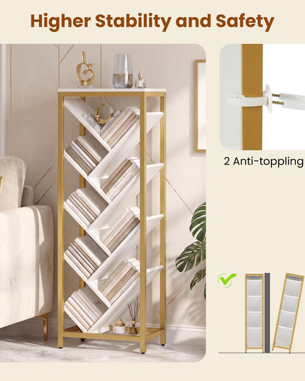 Giantex Tree Bookshelf 9-Tier Floor Standing Bookshelf for Books/CDs