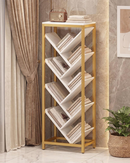 Giantex Tree Bookshelf 9-Tier Floor Standing Bookshelf for Books/CDs