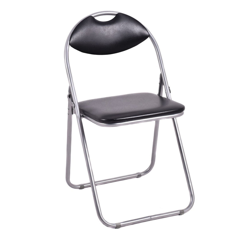 6 PCS Folding Chairs Set with Padded Seats and Carrying Handle - Giantexus