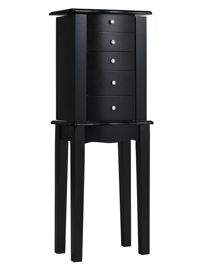 Jewelry Chest Armoire Cabinet Standing with Mirror