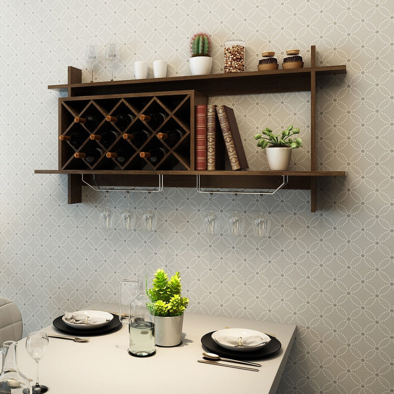 Wall Mounted Wine Rack Organizer - Giantexus