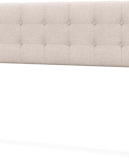 Giantex Linen Upholstered Headboard, Adjustable Width Button Tufted Headboard