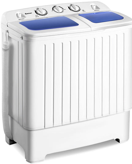 20 lbs Washer Spain Spinner Portable Washing Machine, Blue+ White
