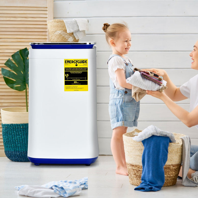 Full Automatic Washing Machine, 2 In 1 Laundry Washer for Apartment