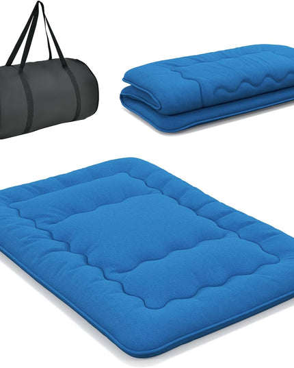 Giantex Japanese Floor Mattress Futon Mattress, Roll Up Mattress Tatami Mat with Washable Cover and Carry Bag
