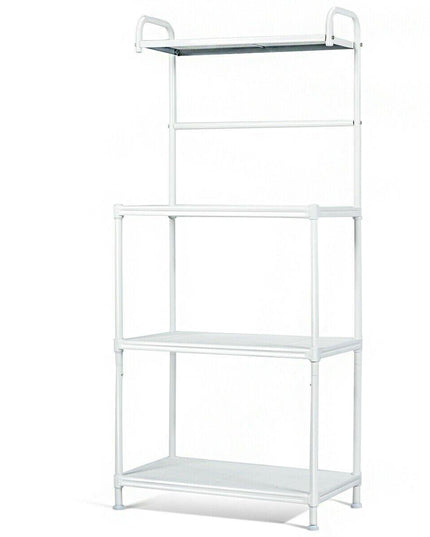 4-Tier Kitchen Microwave Storage Rack Oven Stand - Giantexus