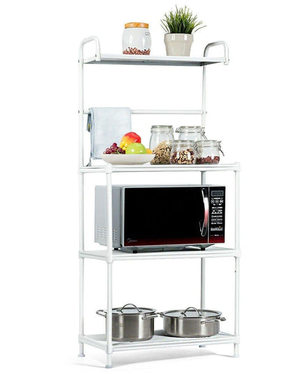 4-Tier Kitchen Microwave Storage Rack Oven Stand - Giantexus
