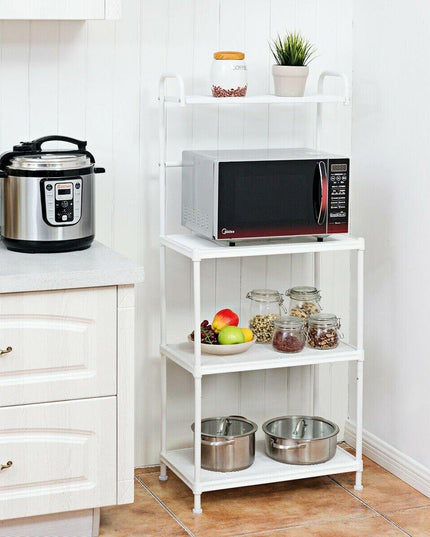 4-Tier Kitchen Microwave Storage Rack Oven Stand - Giantexus