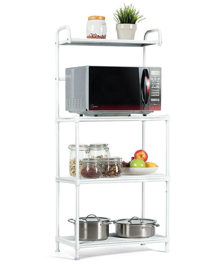 4-Tier Kitchen Microwave Storage Rack Oven Stand - Giantexus