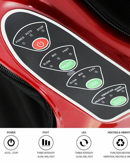 Giantex Foot Calf Leg Massager Machine, Shiatsu Kneading Rolling Vibration Heating - Giantexus