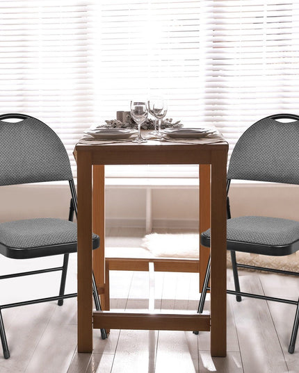 6 PCS Folding Chairs Set Portable Backrest Chair - Giantexus