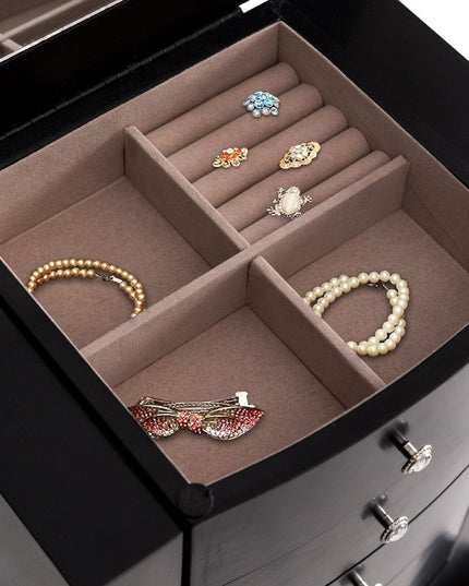 Jewelry Chest Armoire Cabinet Standing with Mirror