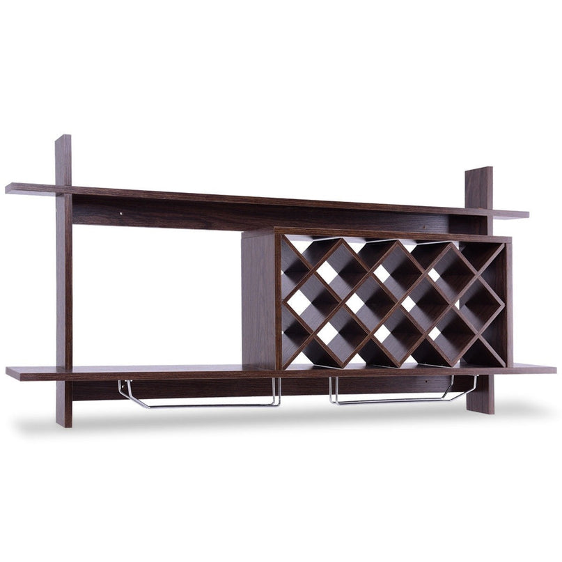 Wall Mounted Wine Rack Organizer - Giantexus