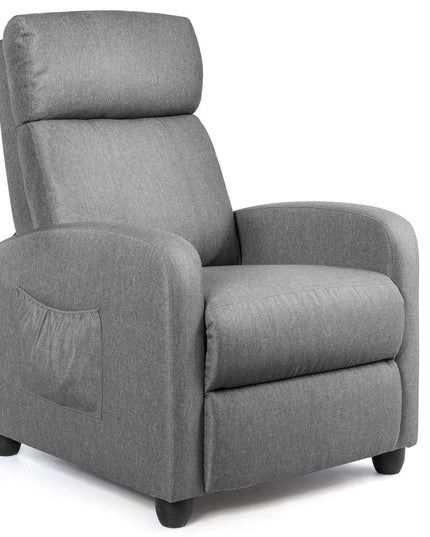Giantex Recliner Chair for Living Room, Recliner Sofa Wingback Chair w/Massage Function
