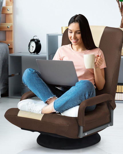 360 Degree Swivel Gaming Chair , Foldable Lazy Sofa Chair - Giantexus