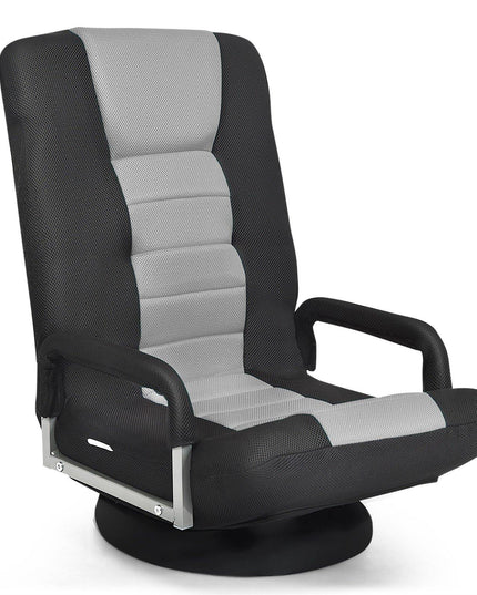 360 Degree Swivel Gaming Chair , Foldable Lazy Sofa Chair - Giantexus