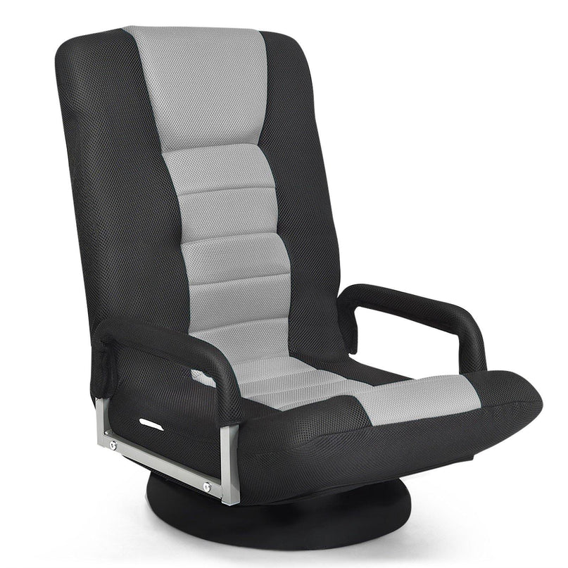 360 Degree Swivel Gaming Chair , Foldable Lazy Sofa Chair - Giantexus