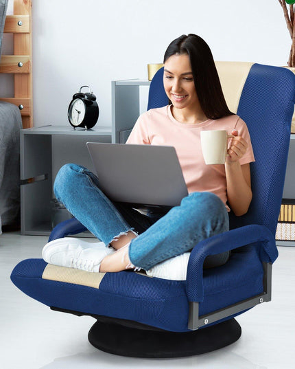360 Degree Swivel Gaming Chair , Foldable Lazy Sofa Chair - Giantexus